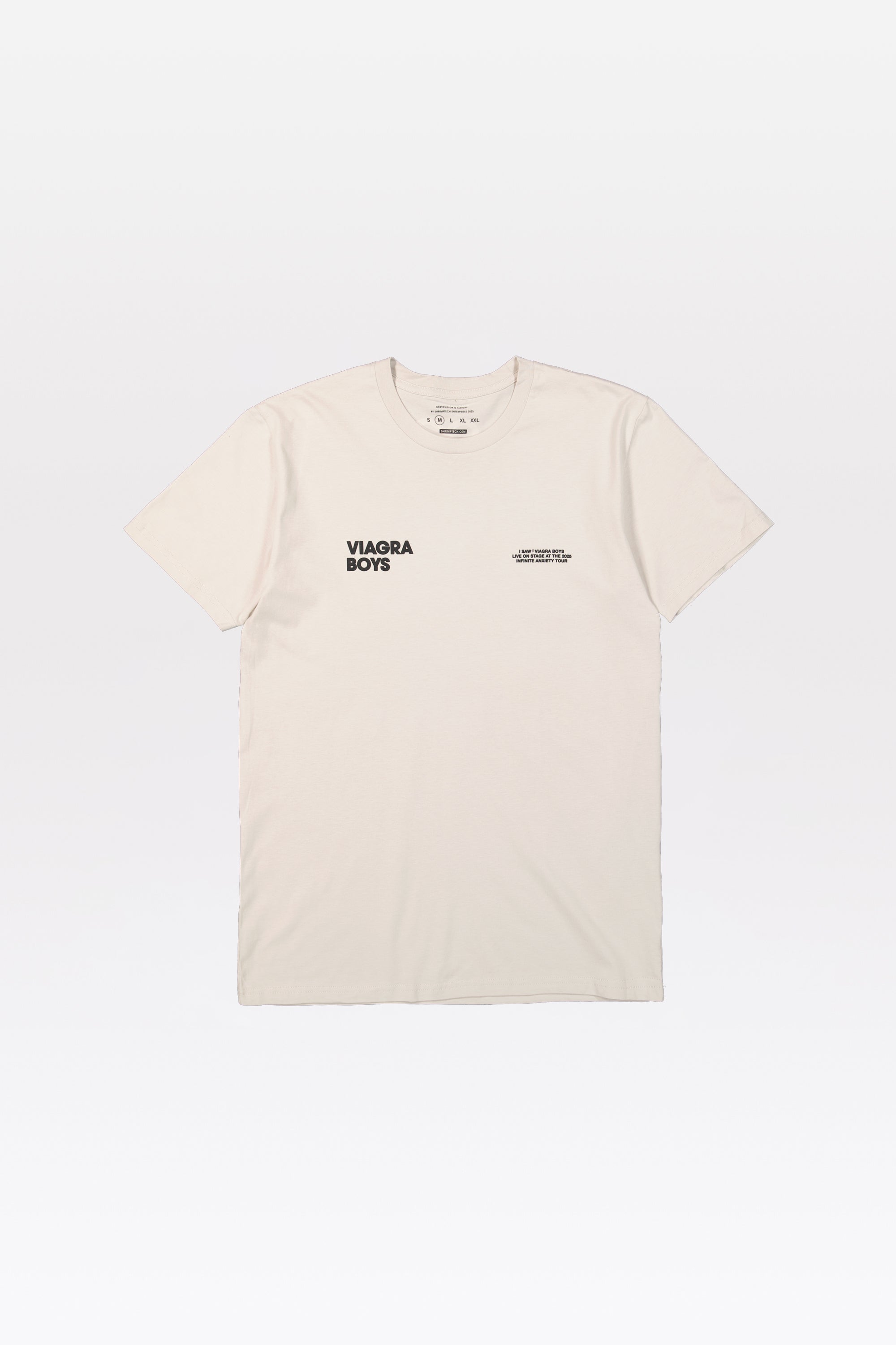 INFINITE ANXIETY TOUR T-SHIRT (BONE) (EU TOUR EDITION) – Viagra