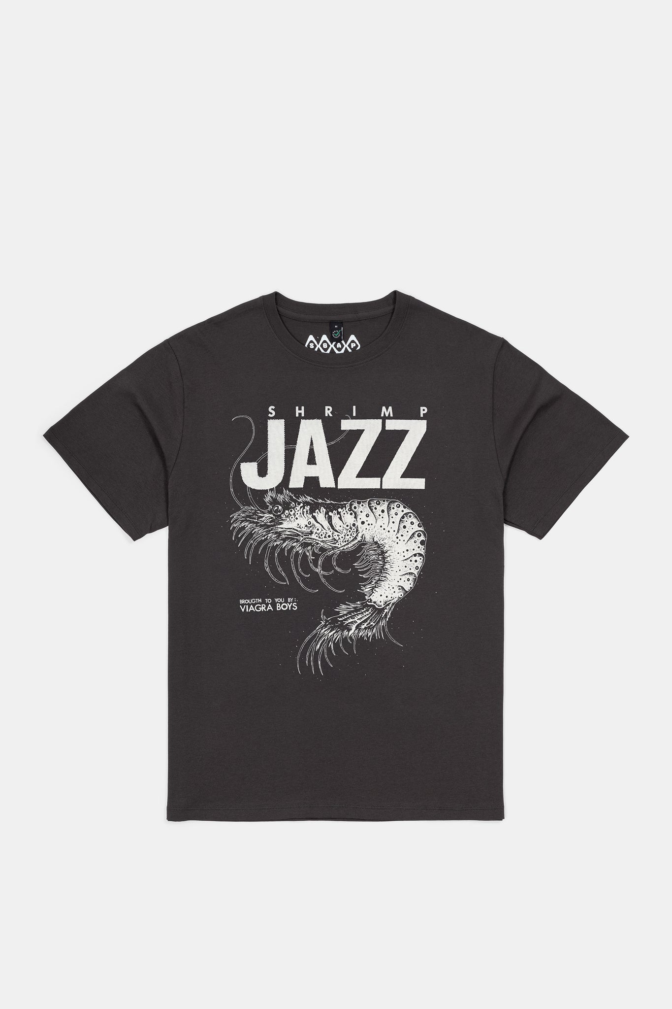 SGAP ONE SHRIMP JAZZ T-SHIRT, RAGNAR PERSSON (FADED BLACK)