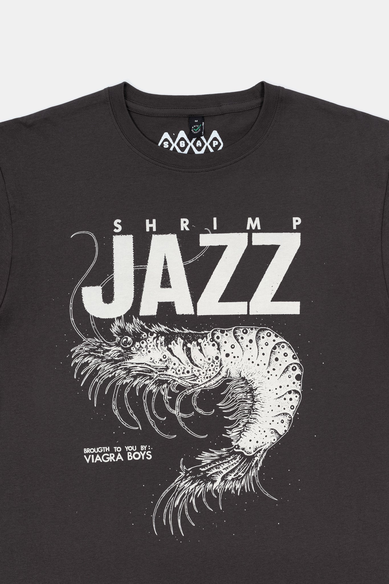 SGAP ONE SHRIMP JAZZ T-SHIRT, RAGNAR PERSSON (FADED BLACK)