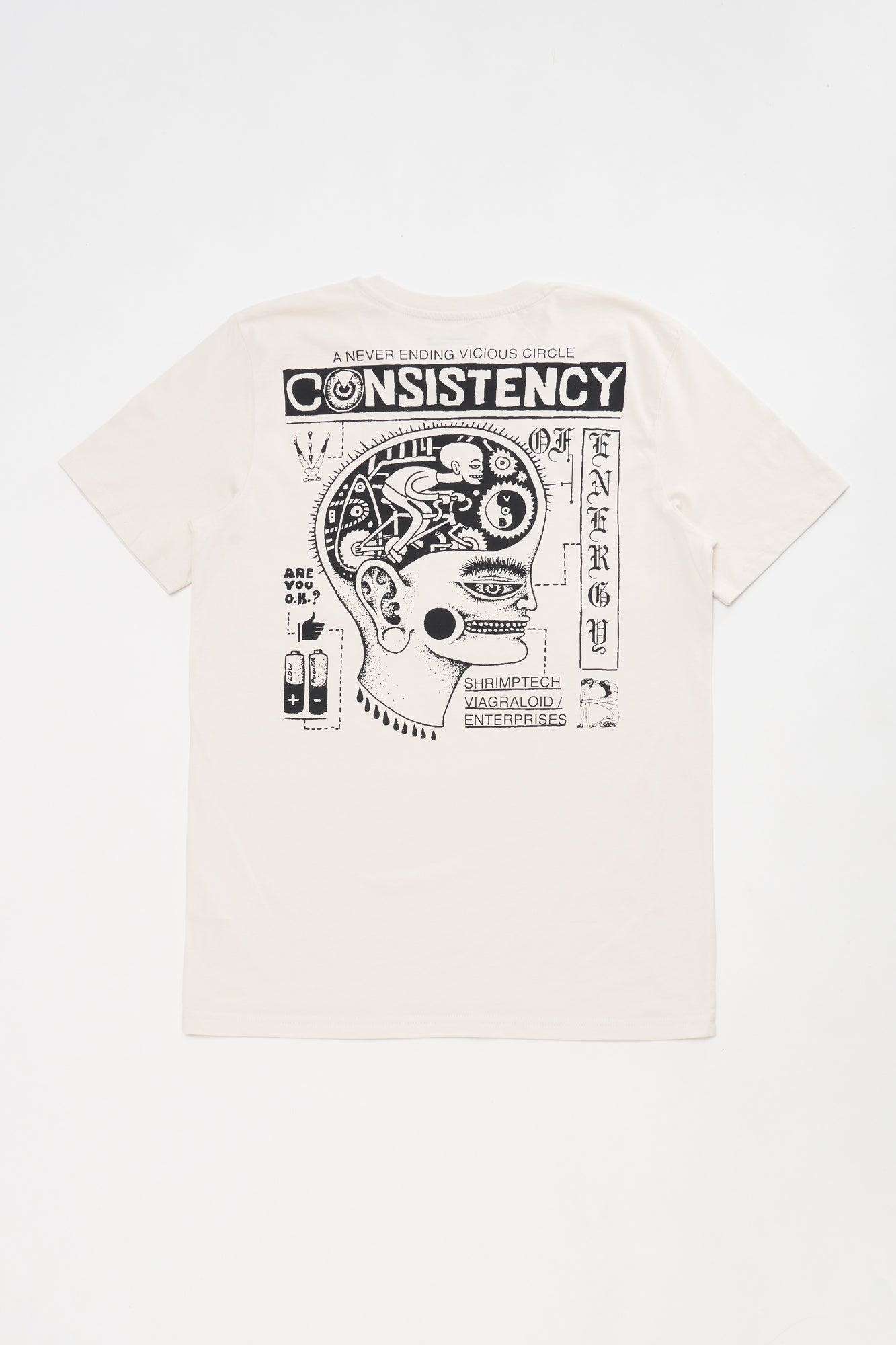 CONSISTENCY OF ENERGY T-SHIRT (VINTAGE WHITE)