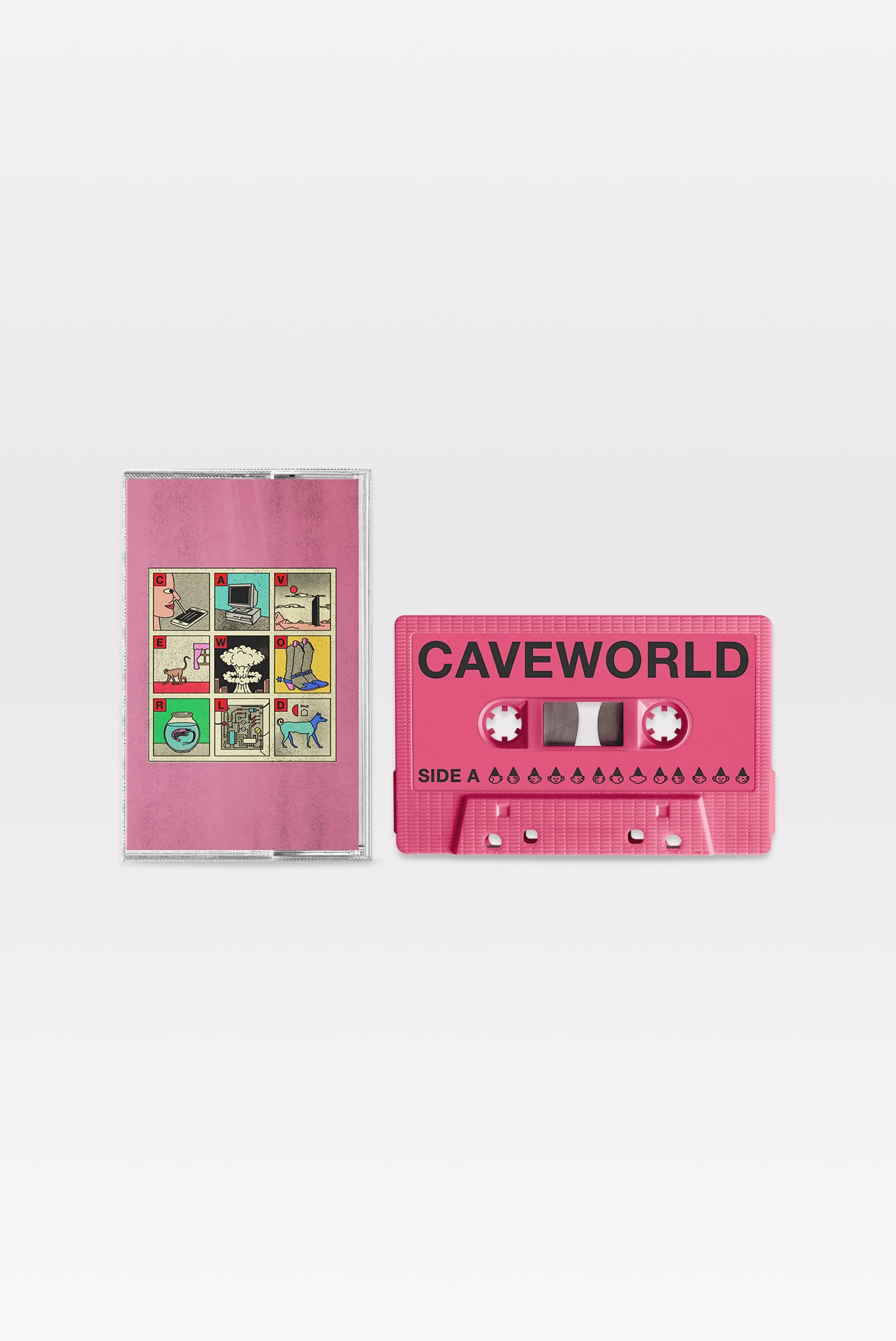 CAVE WORLD CASSETTE PINK Viagra Boys Official Merchandise