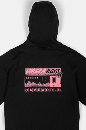 CAVE WORLD HOODIE / BLACK