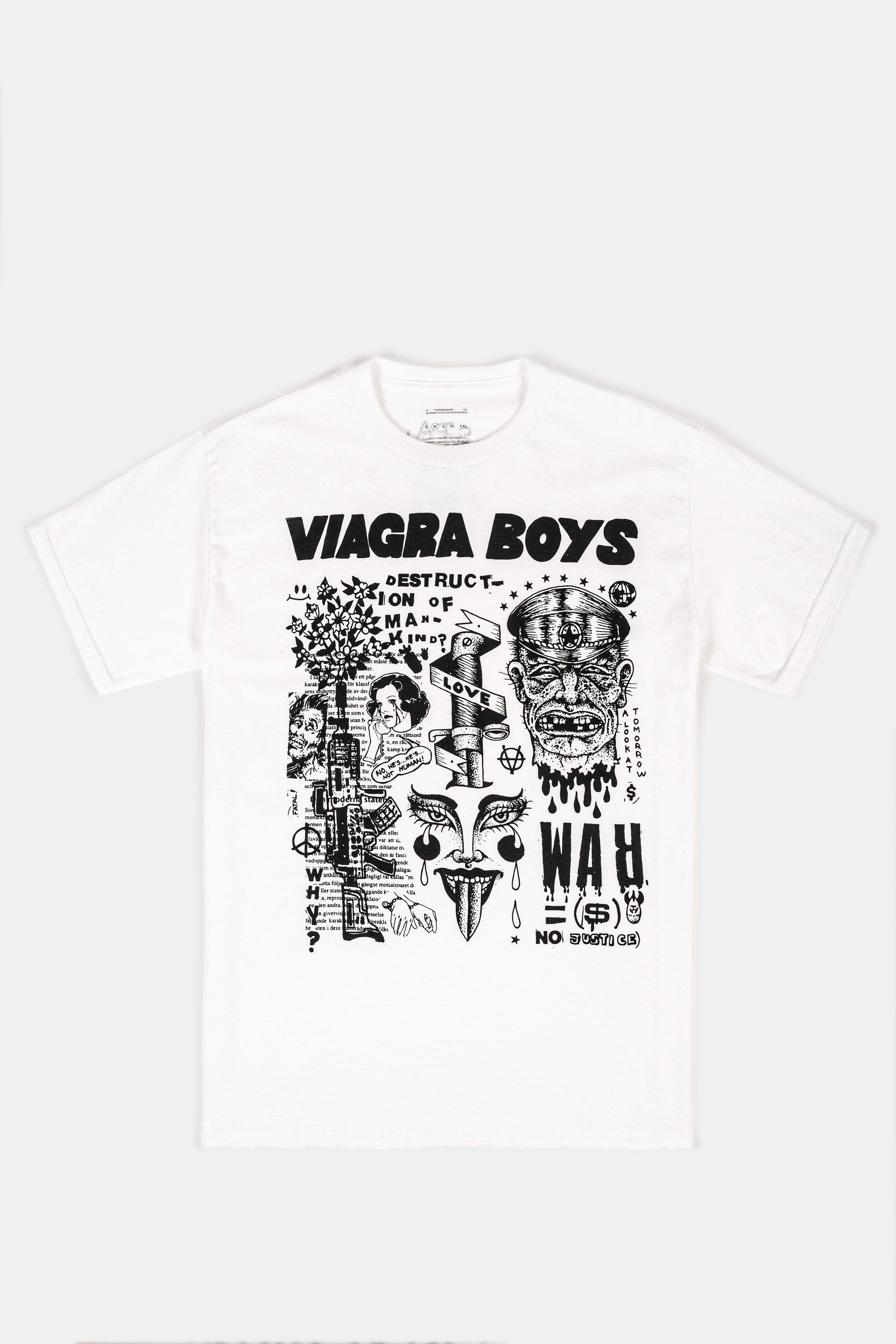 想像を超えての T-SHIRT WAR NO (WHITE) Merchandise Official Boys Viagra – トップス